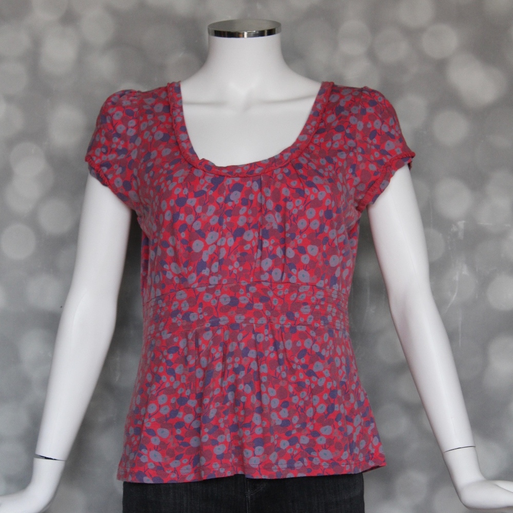 Marc Jacobs Abstract Floral Print Cotton Top